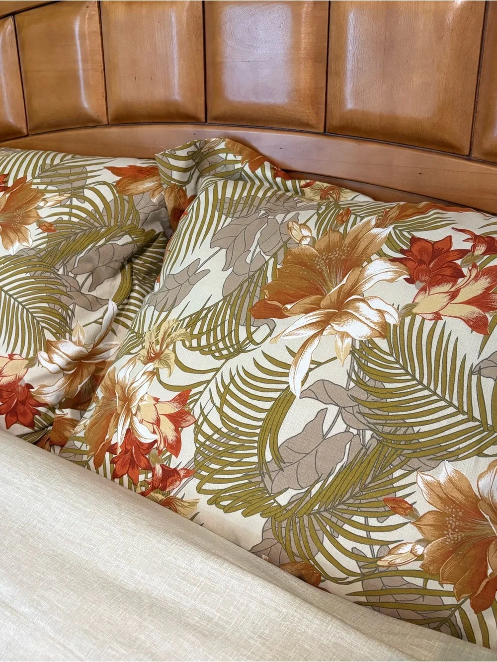 Tommy Bahama Tropical Floral Comforter in Green & Orange